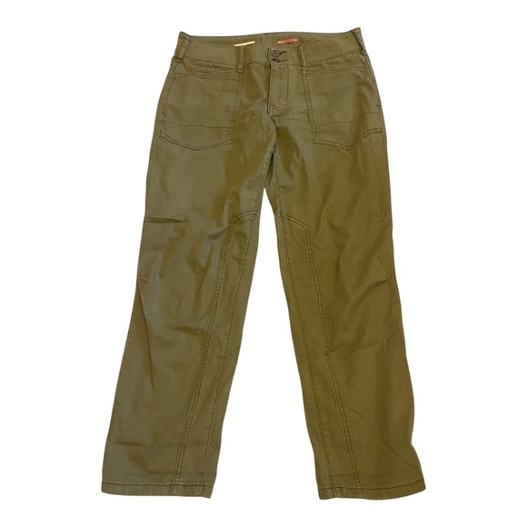 Anthropologie Pilcro The Wanderer pants Low Rise Utility Green Khaki Sz 28 - Picture 3 of 8